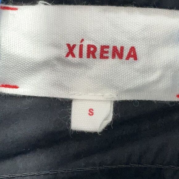 Xirena Sienna Dress Cotton Poplin Cross Back Fit and Flare Black Midi S - Picture 4 of 7